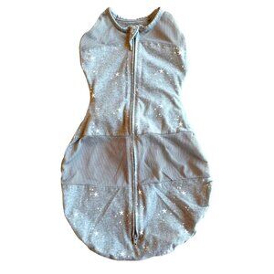 Happiest Baby Sleepea® 5-Second Baby Swaddle, Grey Stars - Size Small (5-12 lbs)